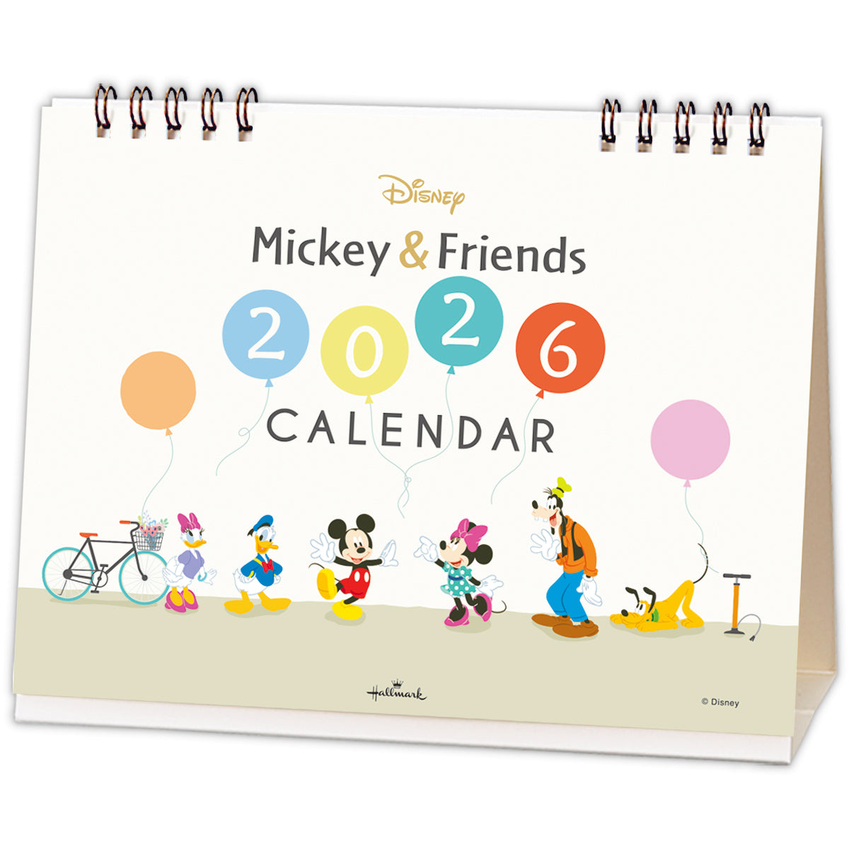 ディズニー ミッキーマウス【卓上カレンダー 2026】日本ホールマークの