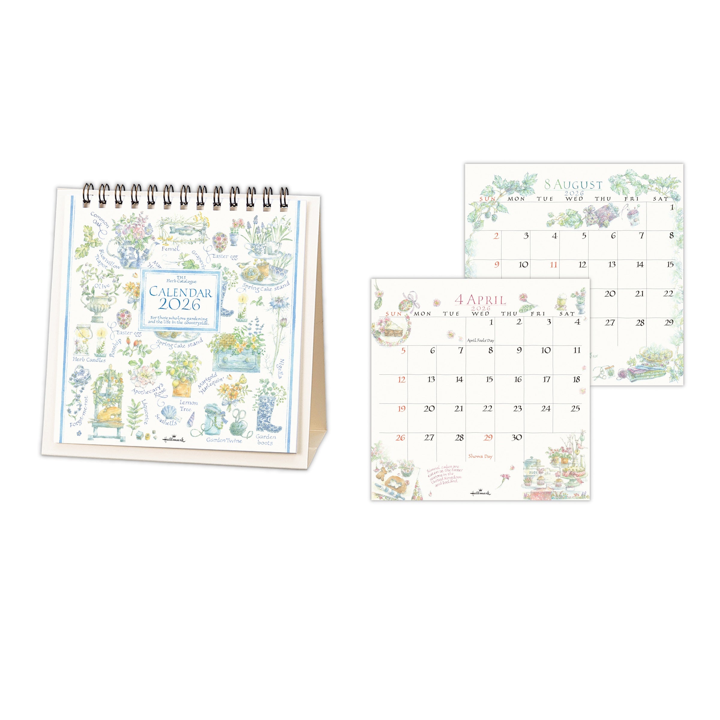 ハーブカタログ【卓上カレンダー 2026】日本ホールマークの2026年