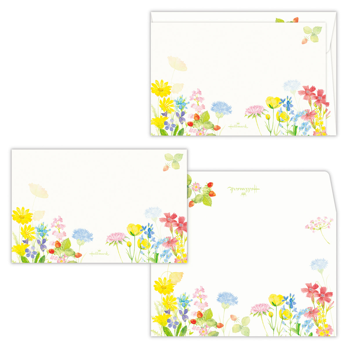 ブルーミングガーデン【1柄4セット│ミニメッセージカードセット