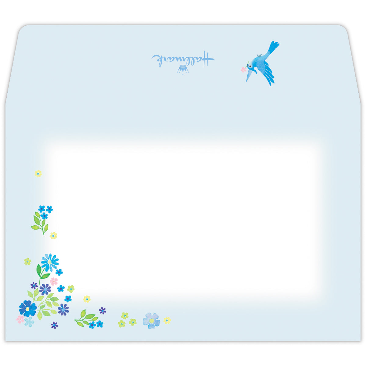 青い鳥Ⅱ【1柄4セット│ミニメッセージカードセット】｜日本ホール