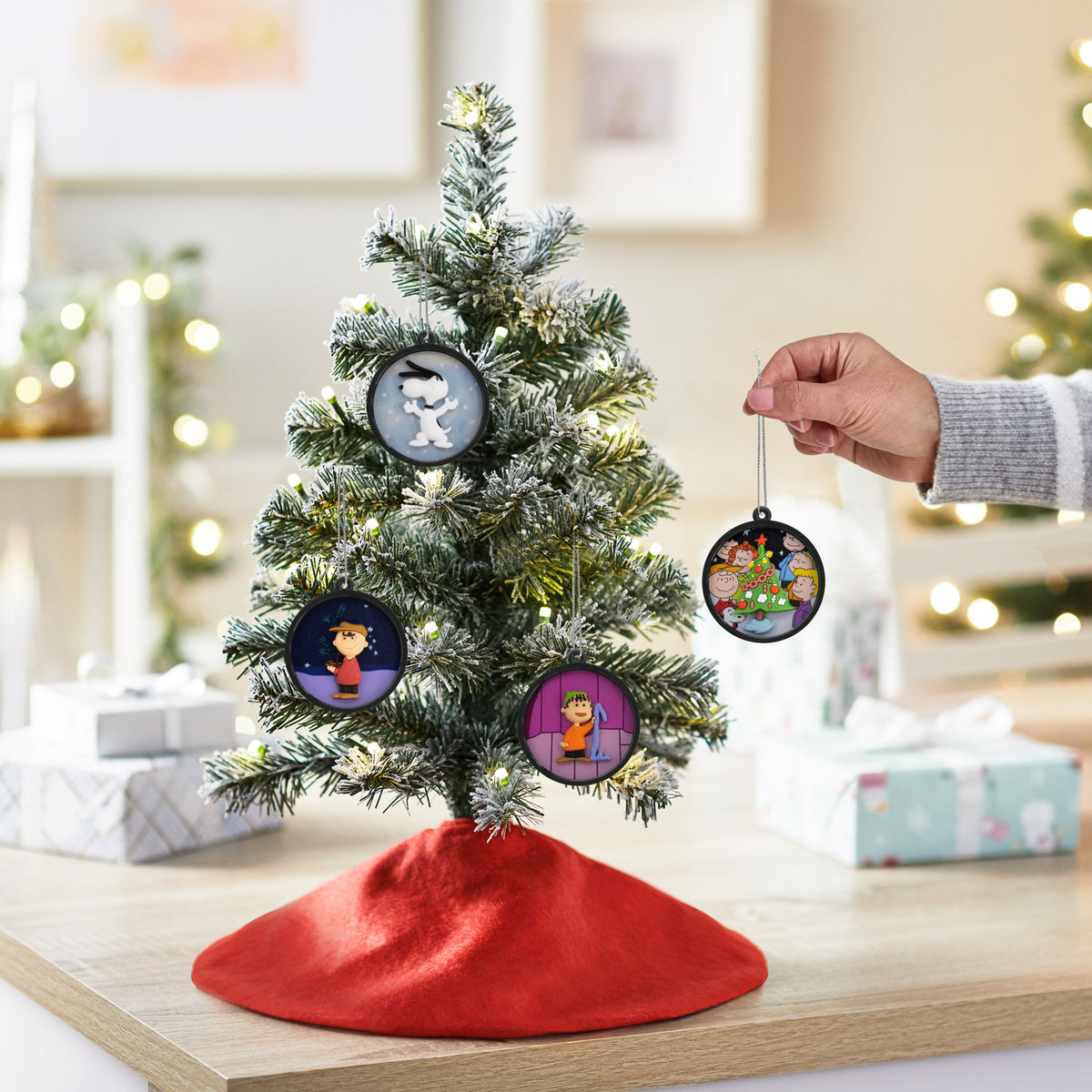 スヌーピー クリスマス名シーンオーナメント 4点セット【ホールマーク 