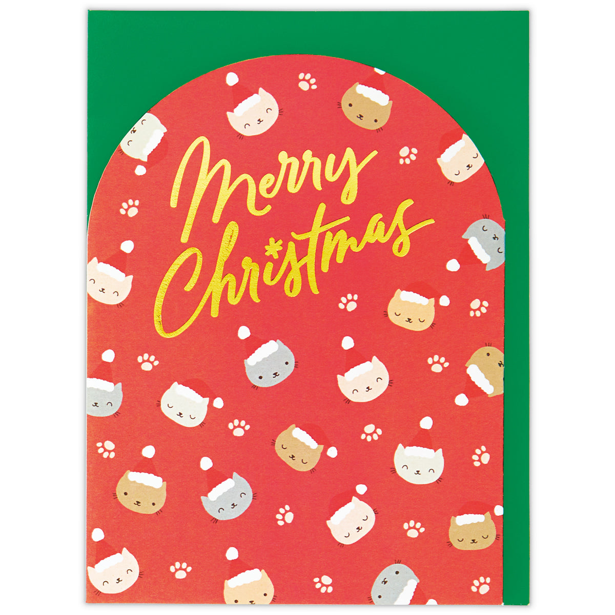 リルぷりっ カード スペシャル(・∀・)メリー×2クリスマス ネコハウス窓からツリーⅡ【立体クリスマスカード】｜日本ホール