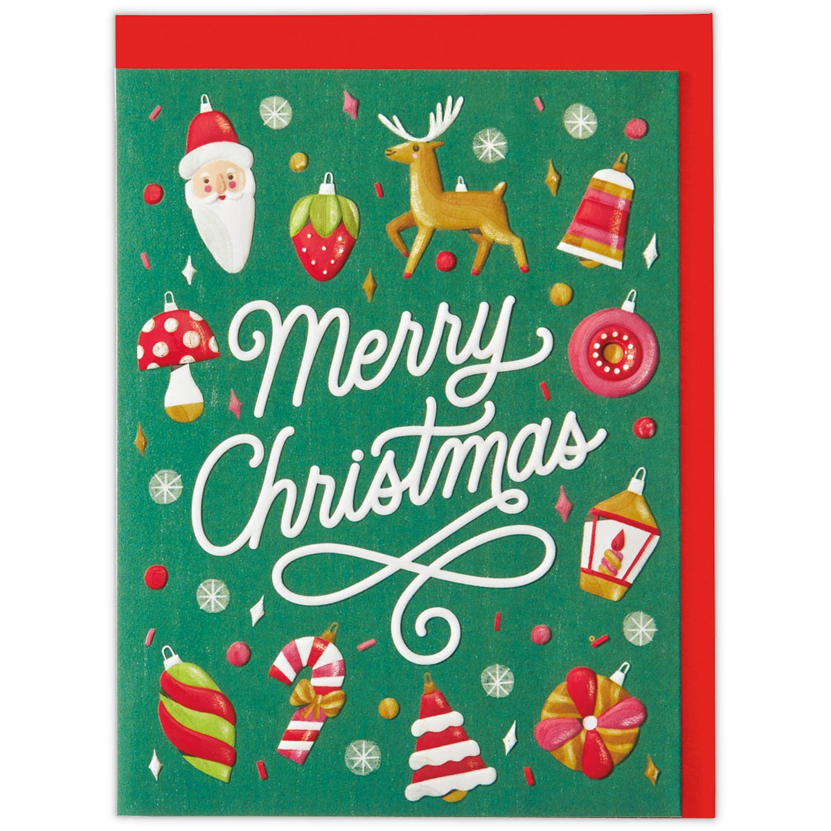 UV加工 クリスマスオーナメント【二つ折りクリスマスカード】日本