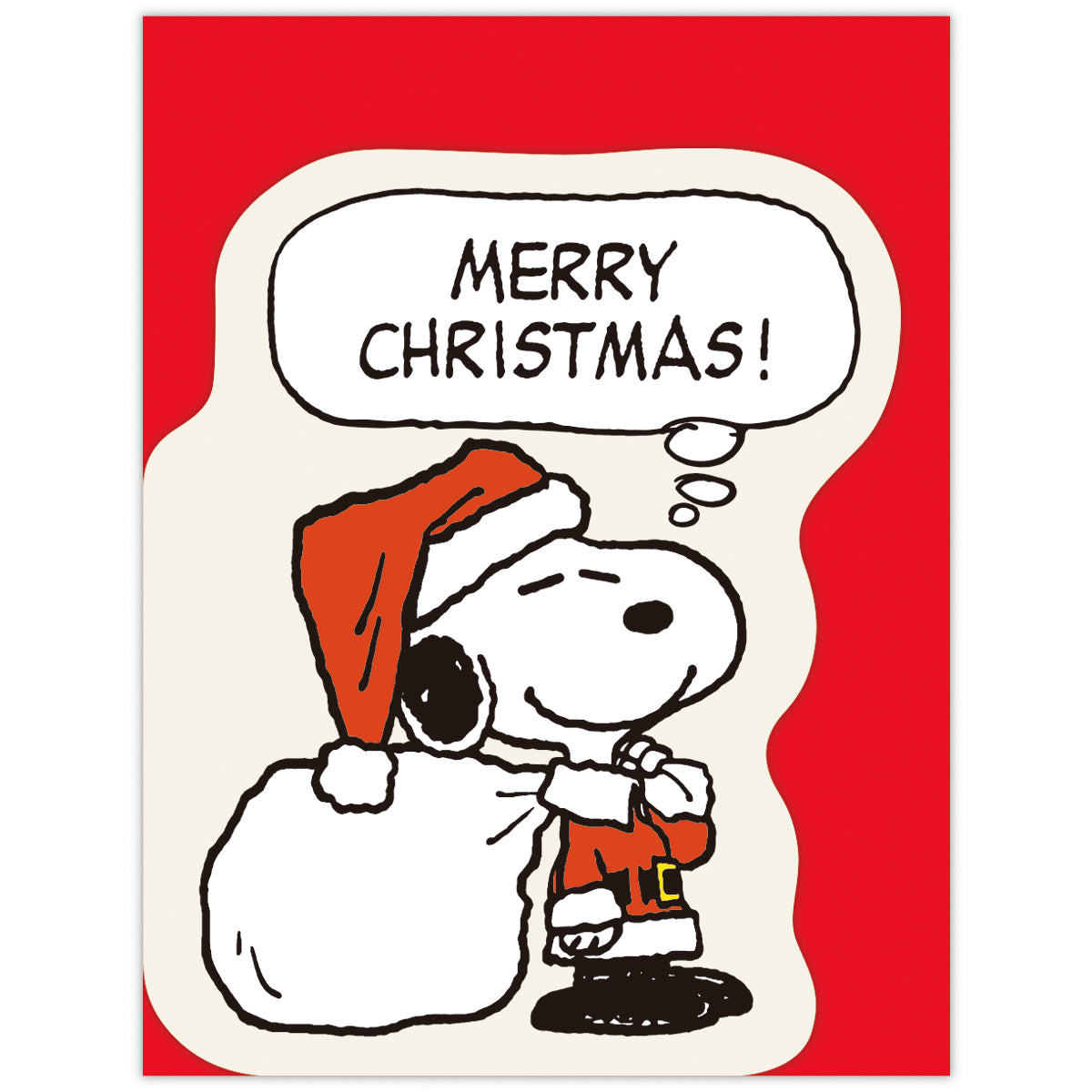 スヌーピー サンタクロース スヌーピー サンタクロース【クリスマスミニカード】日本ホール