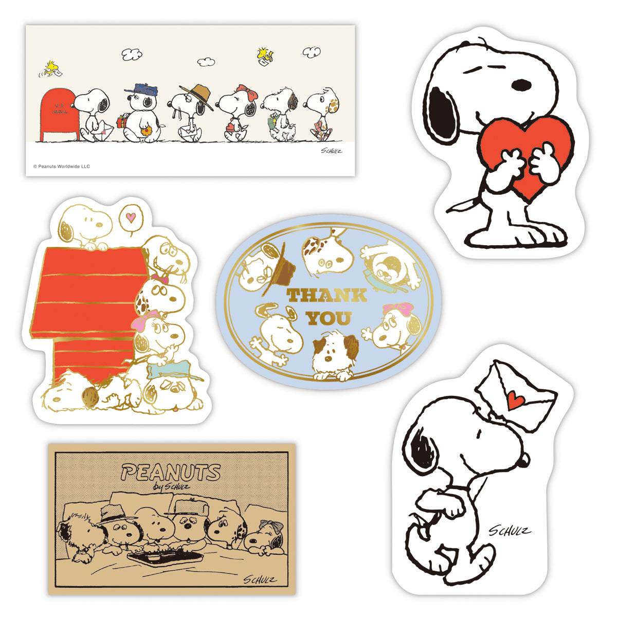 スヌーピー スヌーピーときょうだいたち【多目的／フレークミニカード