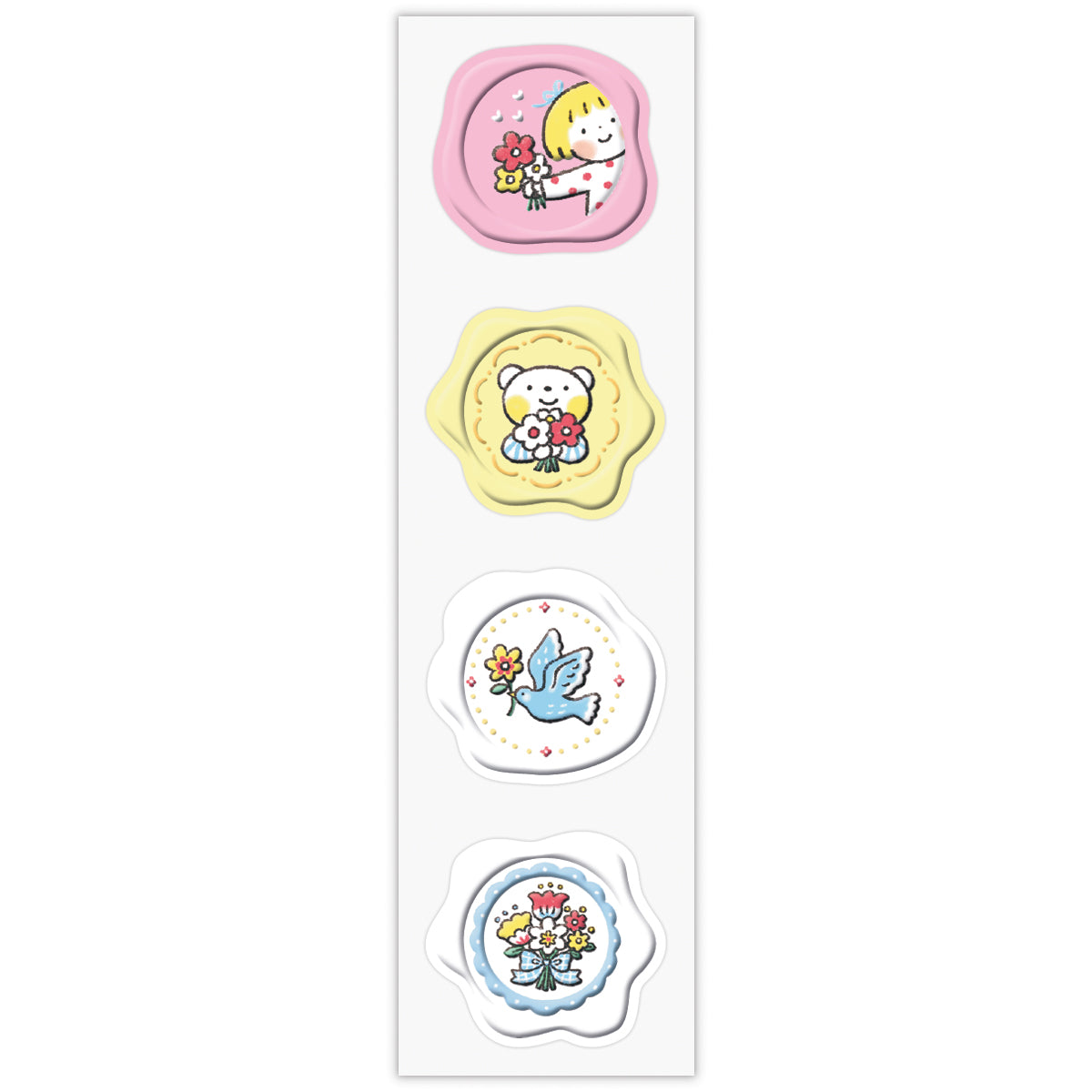 はるちゃんとふうくん お花【レターセット／仲良しともだち】日本