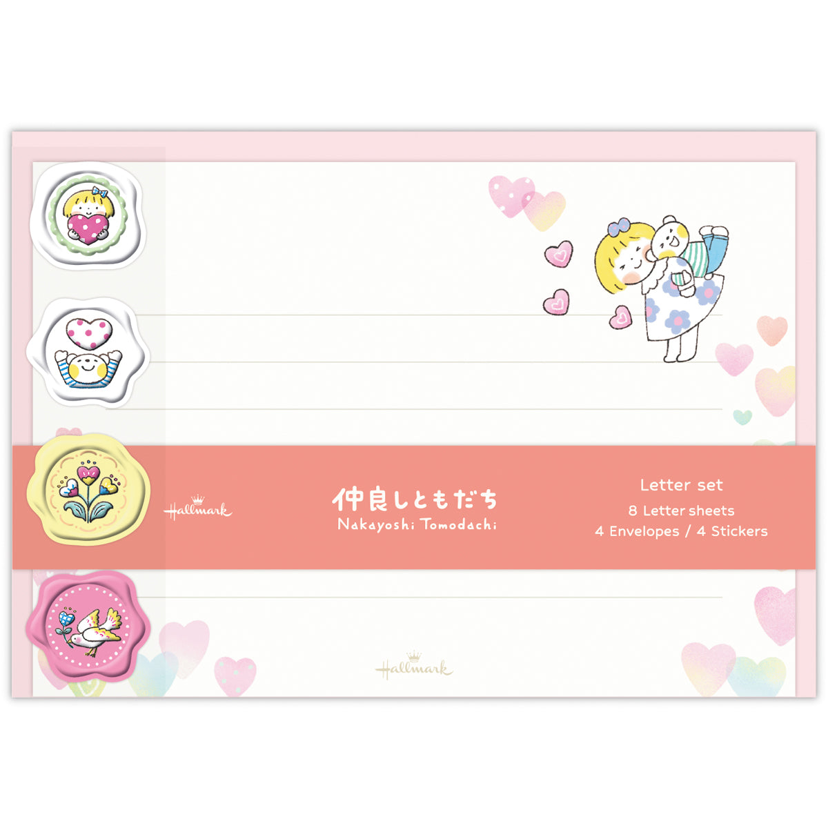 春N ホールマーク  便箋　封筒　レターセット  手紙 レターセット 一筆箋＆封筒セット なごみ箋 野の花うたう 日本