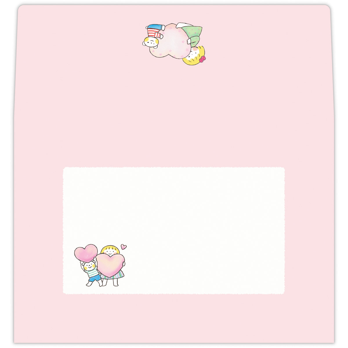 はるちゃんとふうくん ハート【レターセット／仲良しともだち】日本