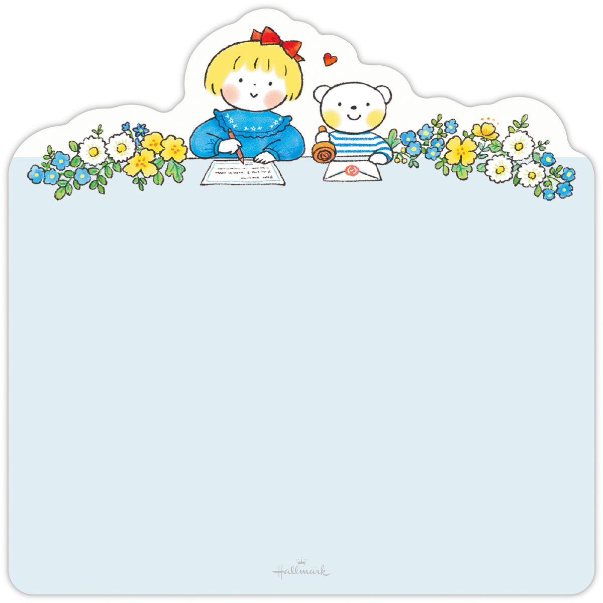 はるちゃんとふうくん お手紙【ダイカットメモパッド／仲良しともだち