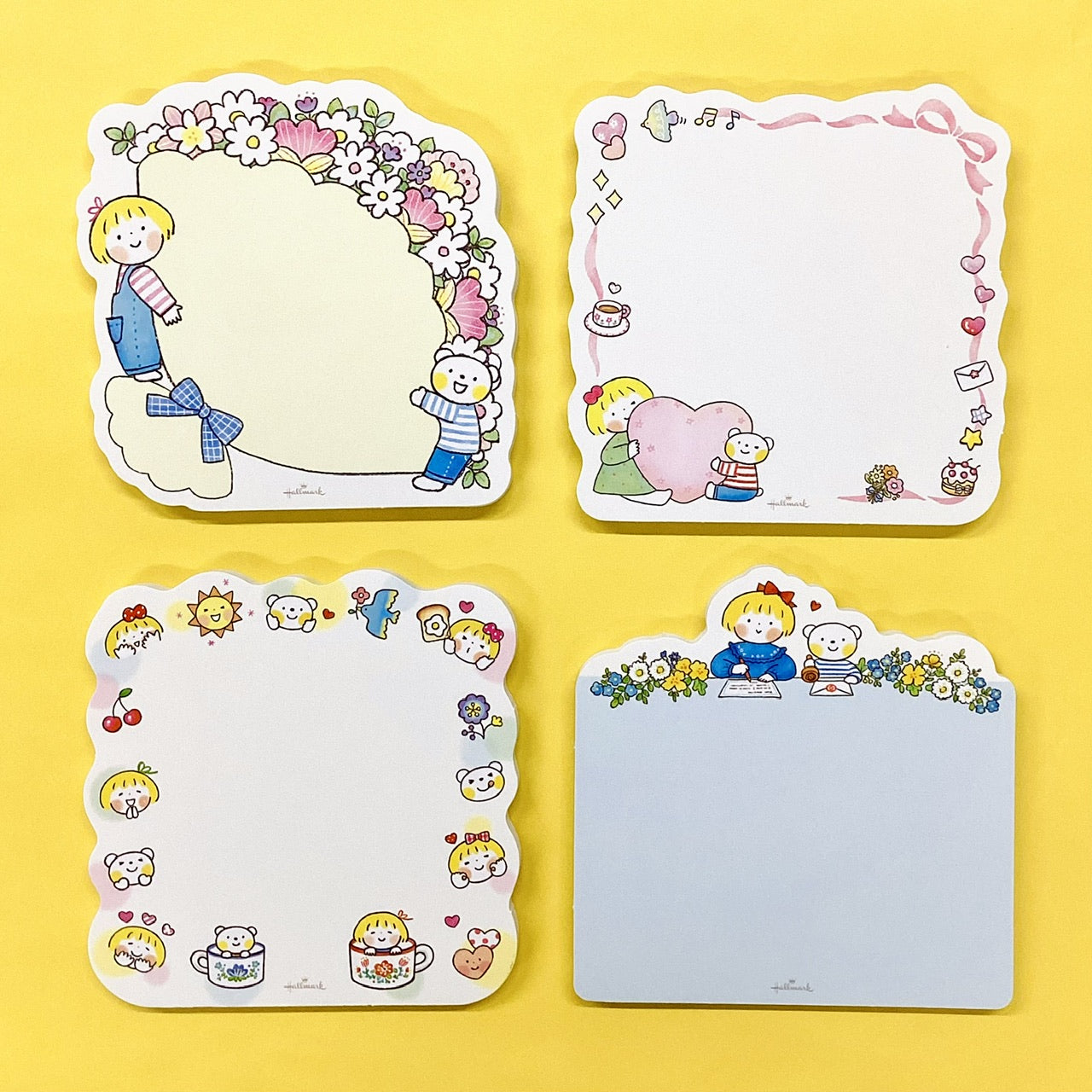 はるちゃんとふうくん お手紙【ダイカットメモパッド／仲良しともだち