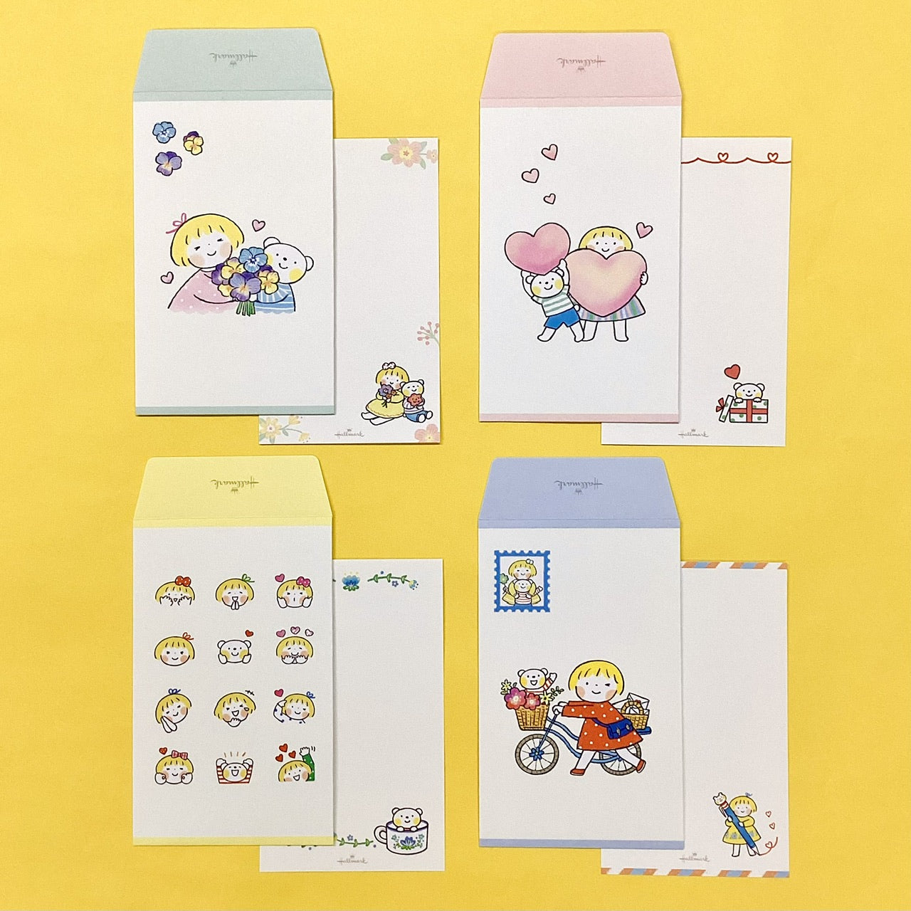はるちゃんとふうくん いろんな顔【メモ付きポチ袋／仲良しともだち