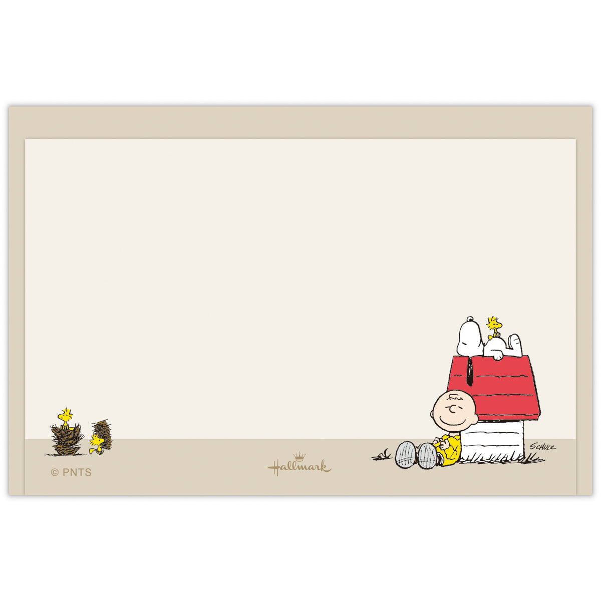 スヌーピー Happiness is Red HOUSE【1柄4セット│ミニメッセージ