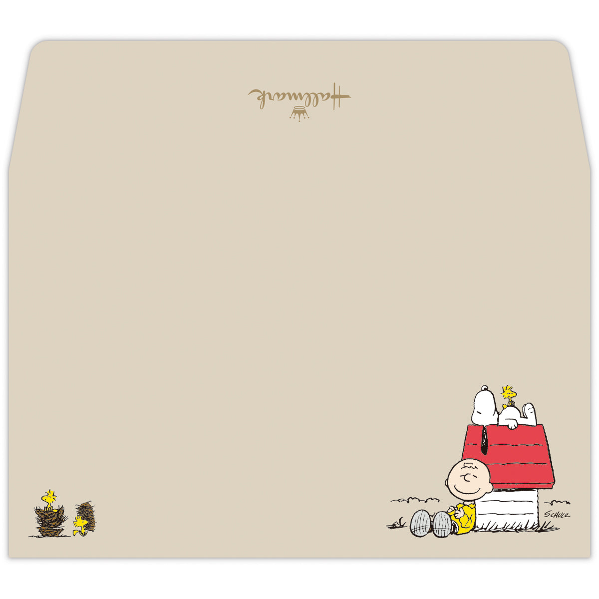 スヌーピー Happiness is Red HOUSE【1柄4セット│ミニメッセージ