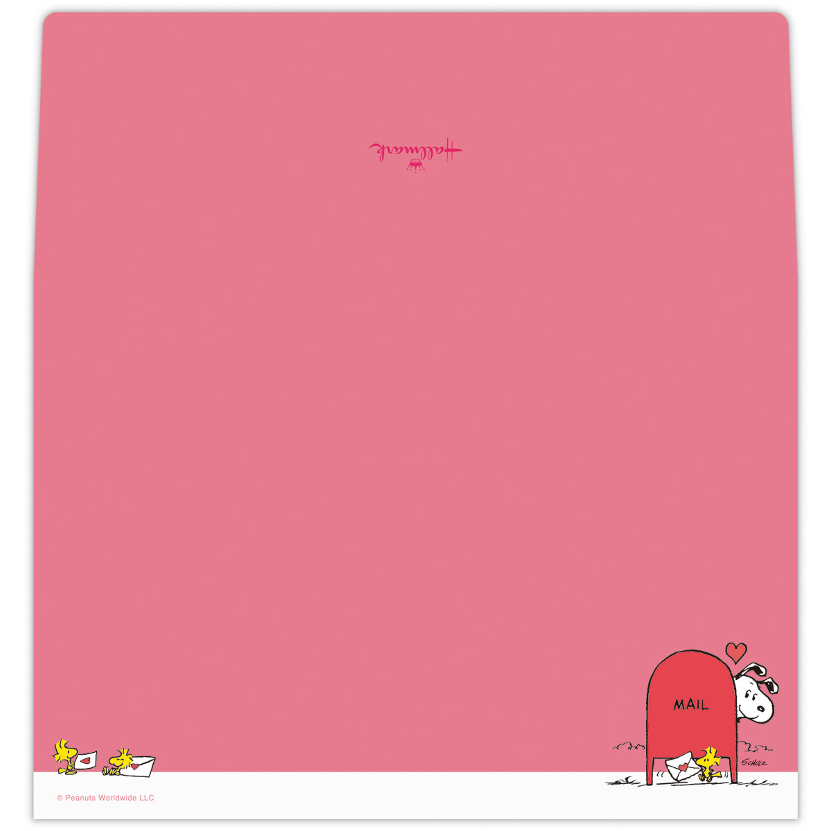 スヌーピー Happiness is Red POST【レターセット｜便箋1柄8枚・封筒1