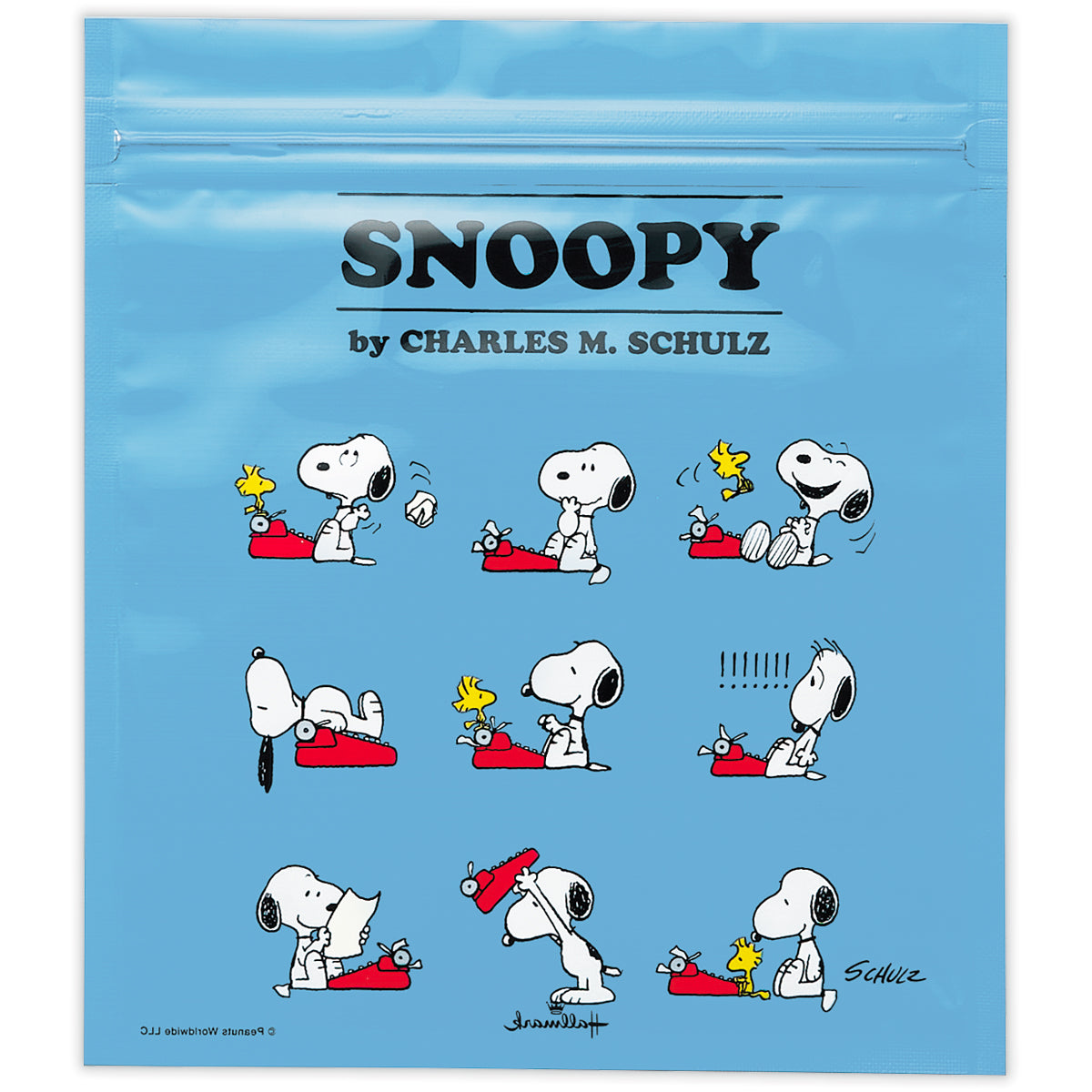 スヌーピー Happiness is Red TYPEWRITER【ジッパーバッグ｜1柄5枚