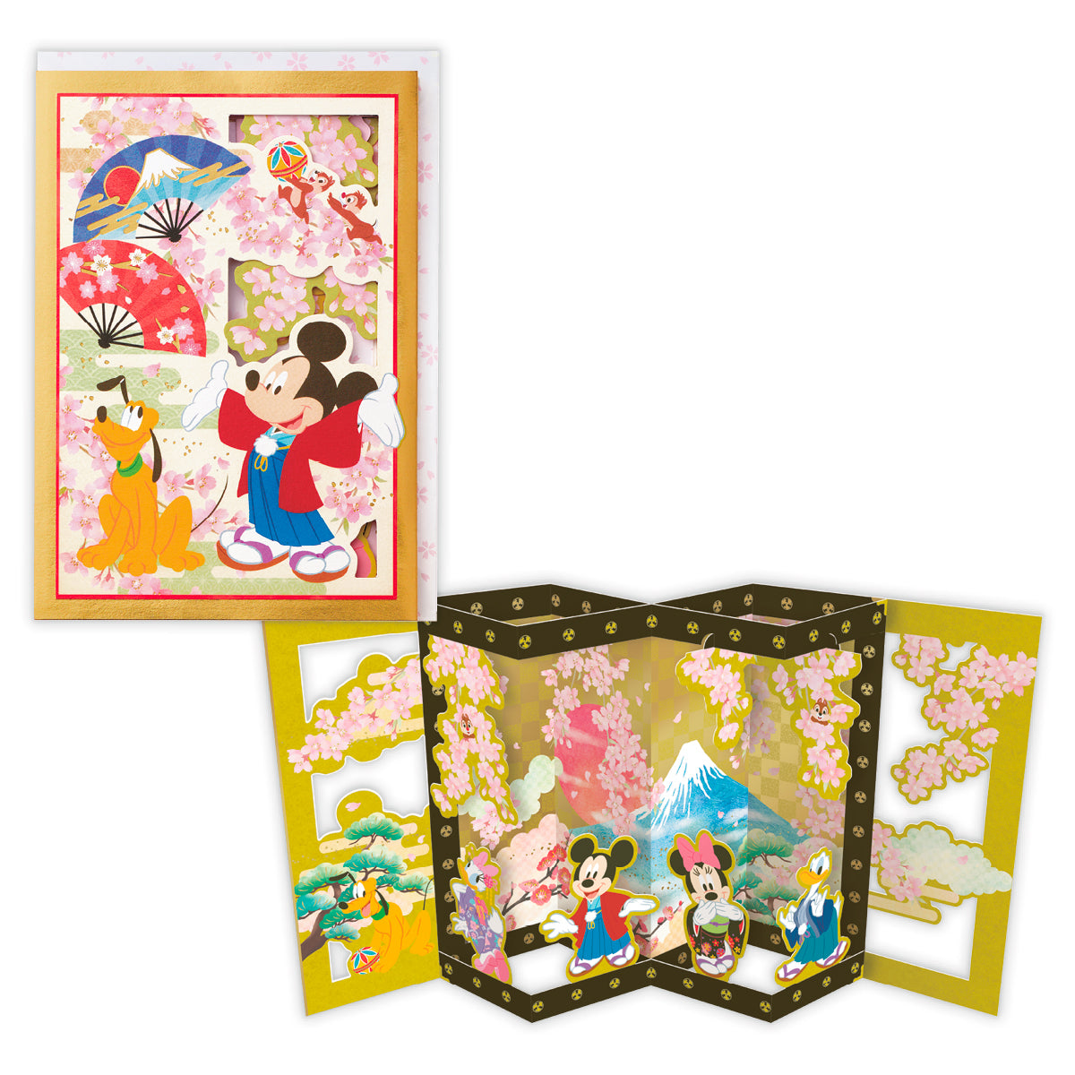 ディズニー 金屏風ハローニッポン【多目的／立体カード】｜日本ホール