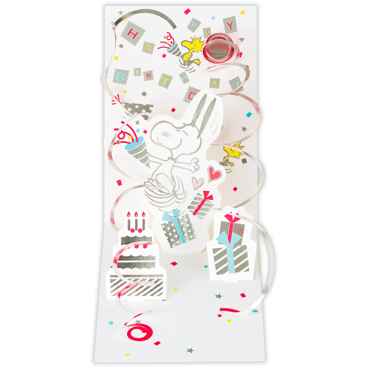 スヌーピー クラッカーでお祝い【誕生お祝い／立体カード】｜日本