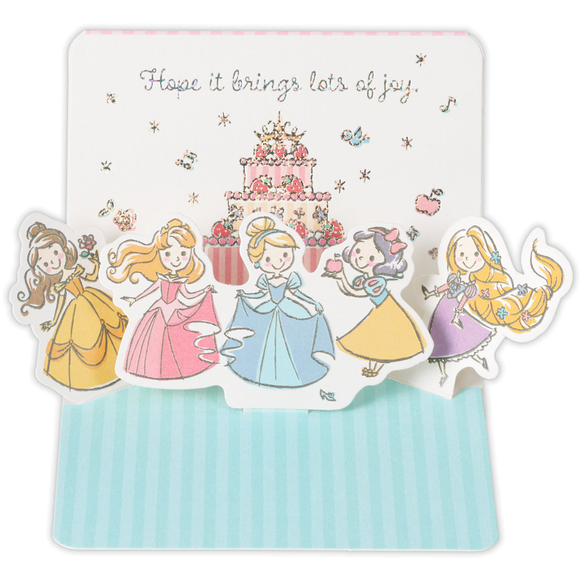 ミニカード ディズニー プリンセス【誕生お祝い／立体ミニカード