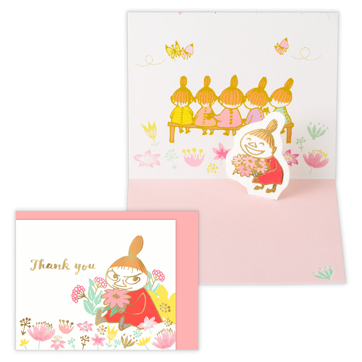 ミニカード ムーミン リトルミイときょうだい【ありがとう／立体ミニ