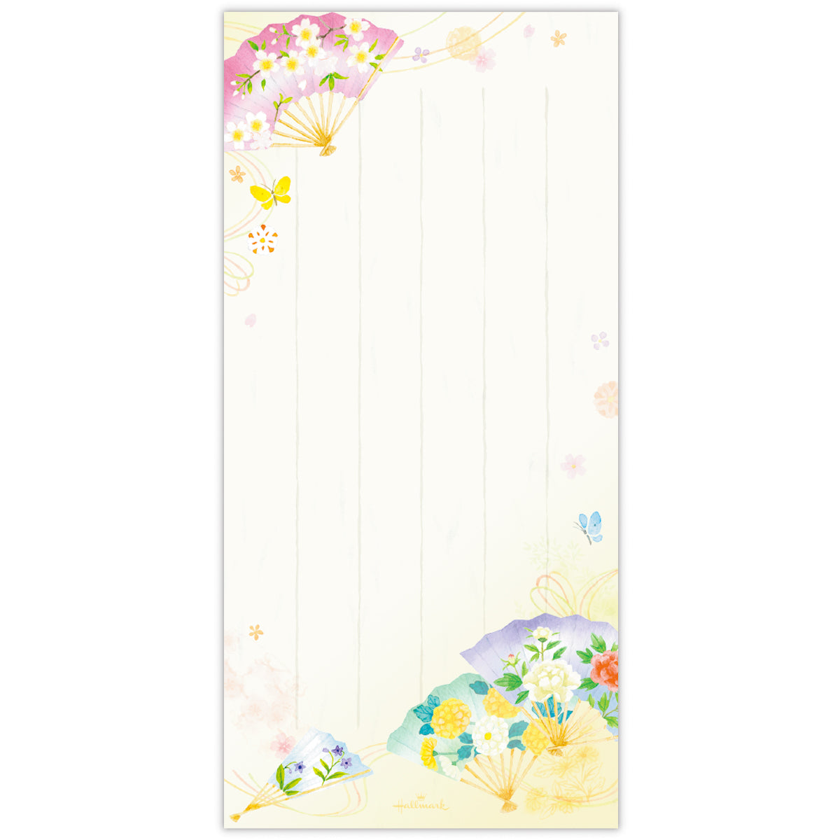 扇ひらり【一筆箋｜タテ罫｜1柄14枚】｜日本ホールマーク公式通販