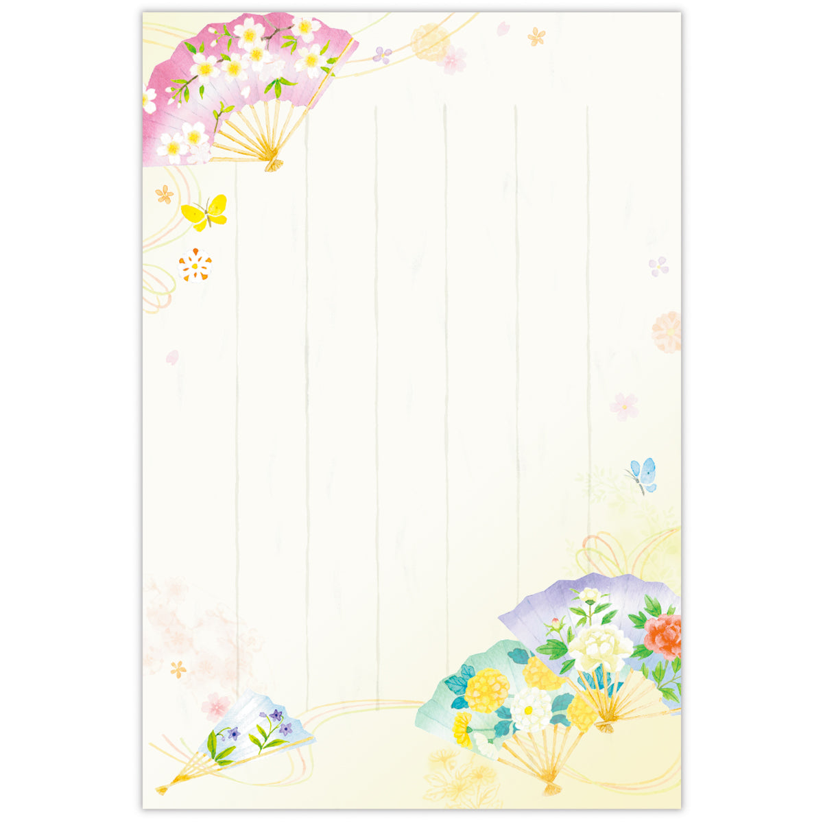 扇ひらり【ハガキ箋｜タテ罫｜1柄8枚】｜日本ホールマーク公式通販