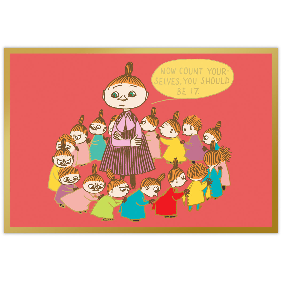 ムーミン 箔加工 リトルミイのきょうだいたち【ポストカード／1柄1枚