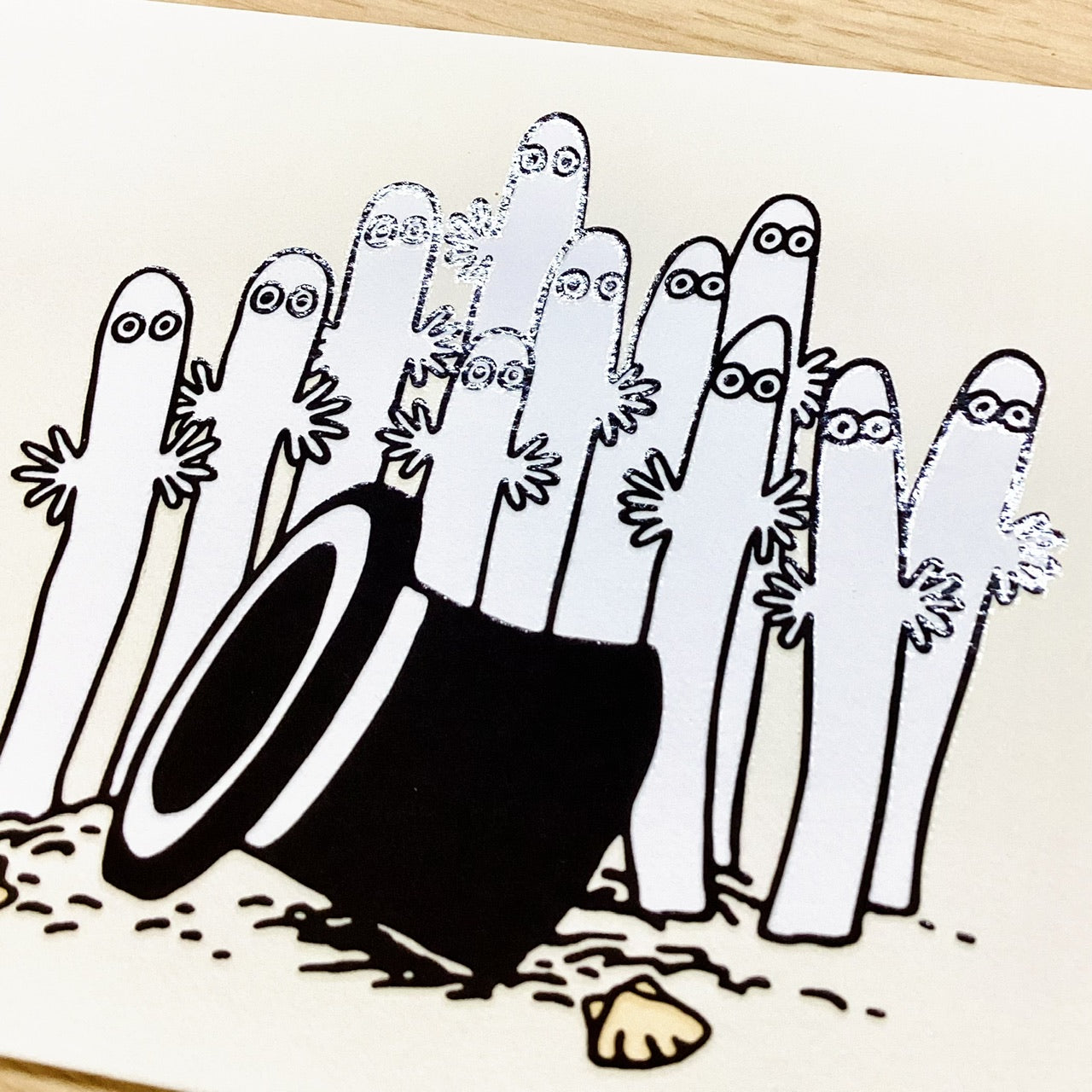 ムーミン UV加工 ニョロニョロ【ポストカード／1柄1枚入り】日本ホール