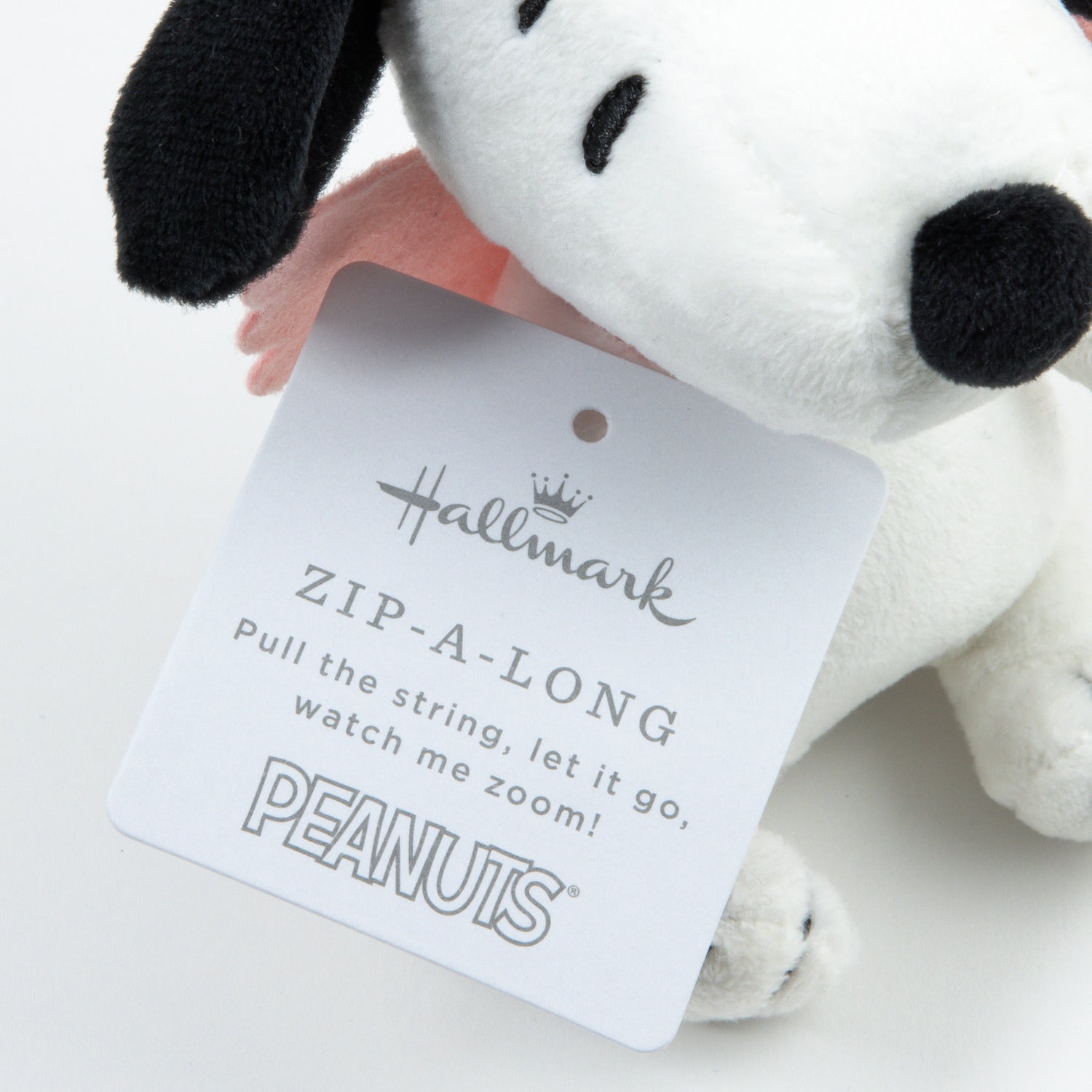 Peanuts® Snoopy Zip-a-Long Plush Toy スヌーピー しっぽを引っ張って