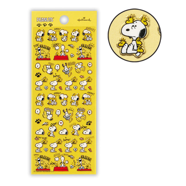 スヌーピー 仲良しウッドストックⅡ【フチドリシール】｜日本ホール