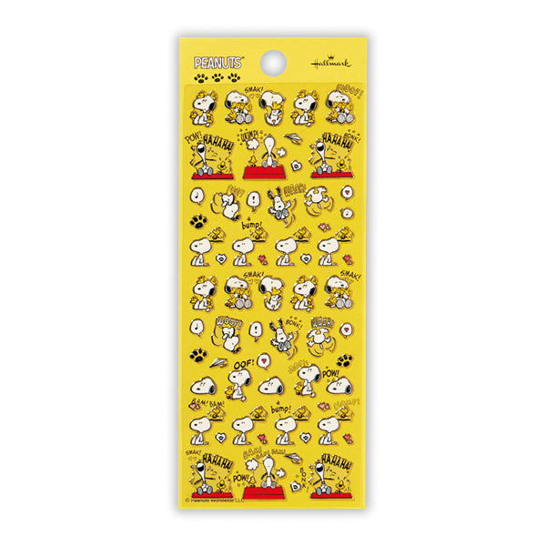 スヌーピー 仲良しウッドストックⅡ【フチドリシール】｜日本ホール