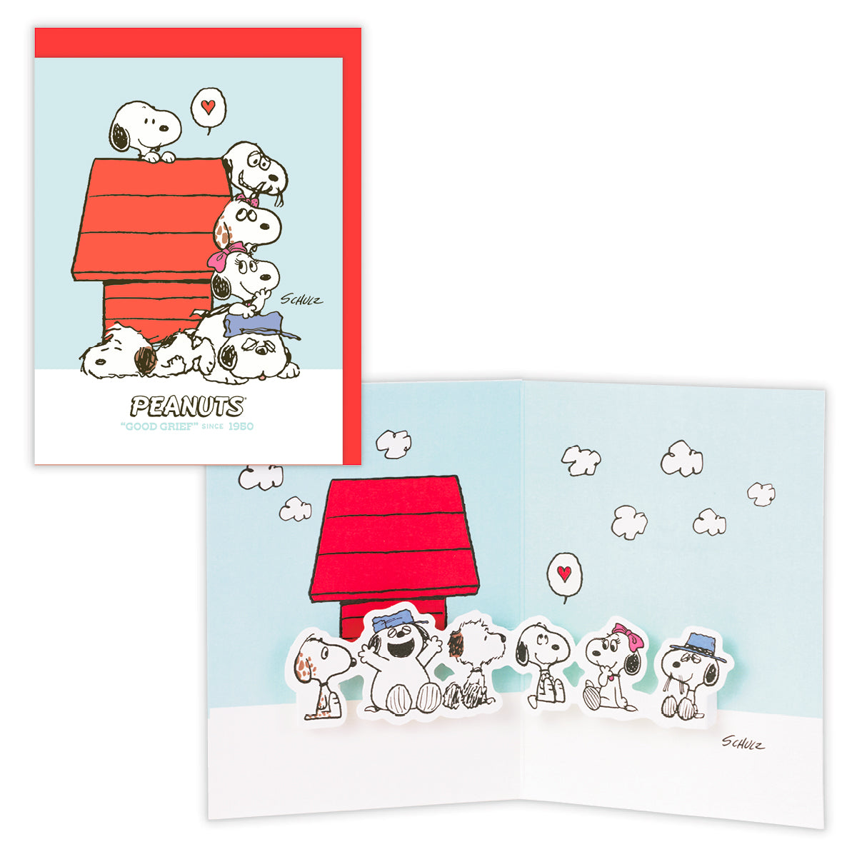 スヌーピー きょうだいと犬小屋【多目的／立体ブランクカード】｜日本