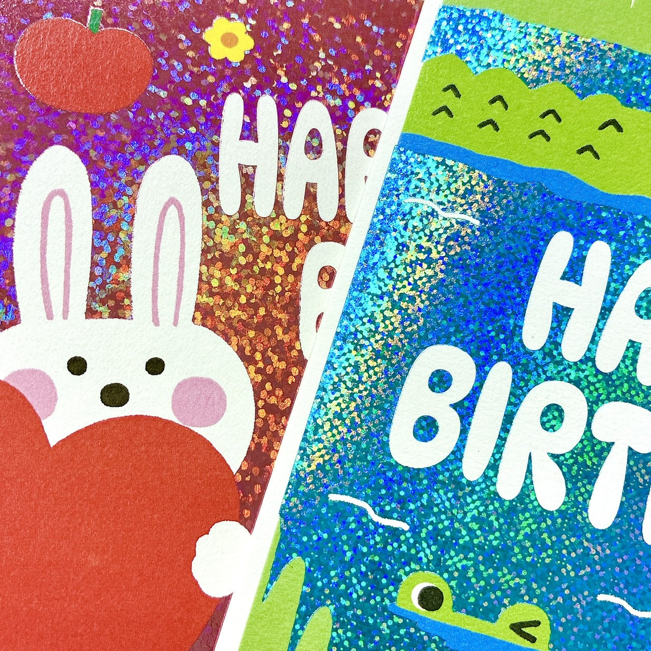 キキララ　誕生日祝い　ホシ　ふわふわ　きらきら　バースデーカード ホログラム箔 きらきらワニとケーキ【誕生お祝い／立体バースデー