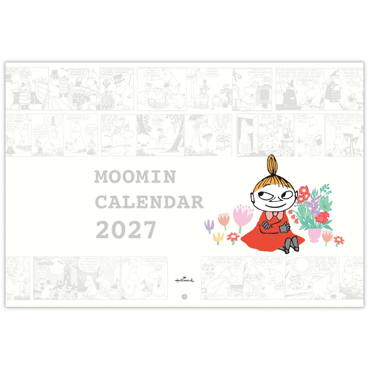 ムーミン リトルミイ【壁掛け｜二つ折りカレンダー大 2027】｜日本