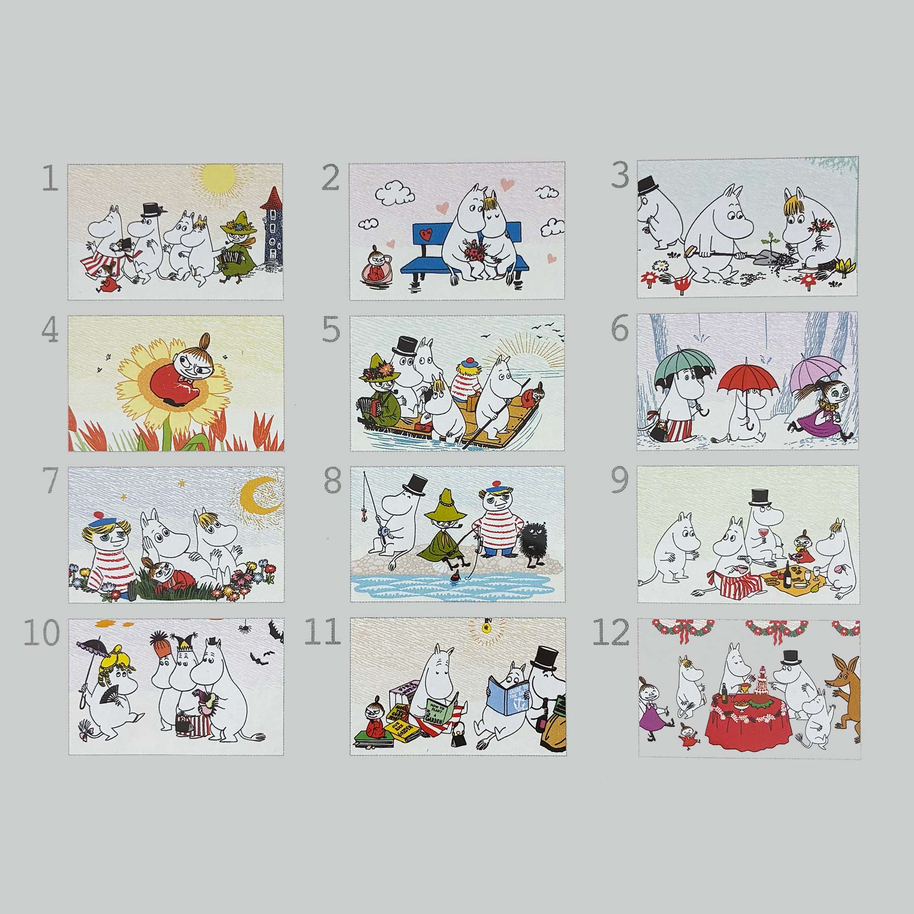 ムーミン リトルミイ【壁掛け｜二つ折りカレンダー大 2027】｜日本