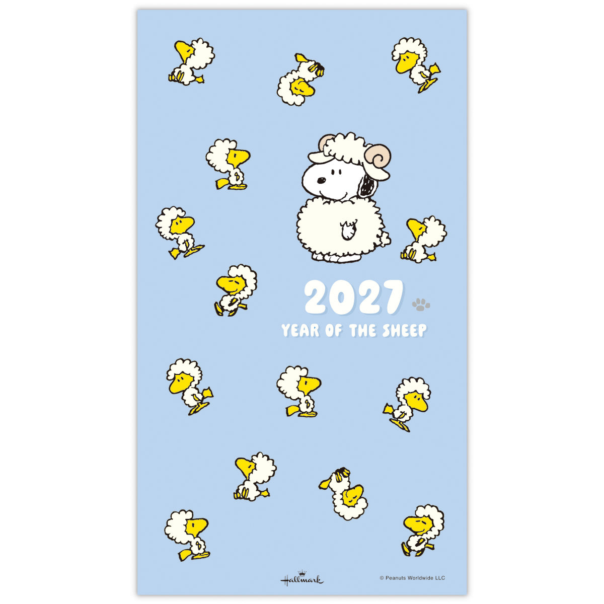 スヌーピー ひつじ【手帳｜スリムマンスリーダイアリー 2027】｜日本