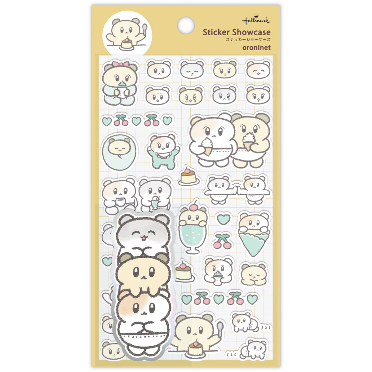 ステッカーショーケース oroninet 赤ちゃんハムスター【シール】|日本 ステッカーショーケース oroninet 赤ちゃんハムスター【シール】|日本