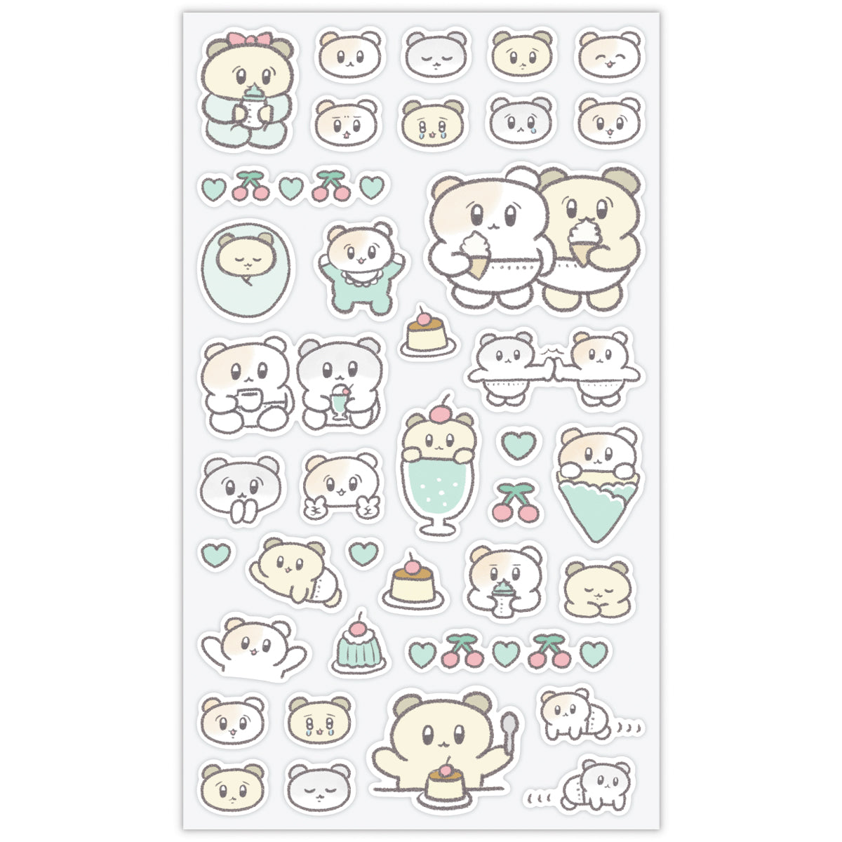 ステッカーショーケース oroninet 赤ちゃんハムスター【シール】｜日本