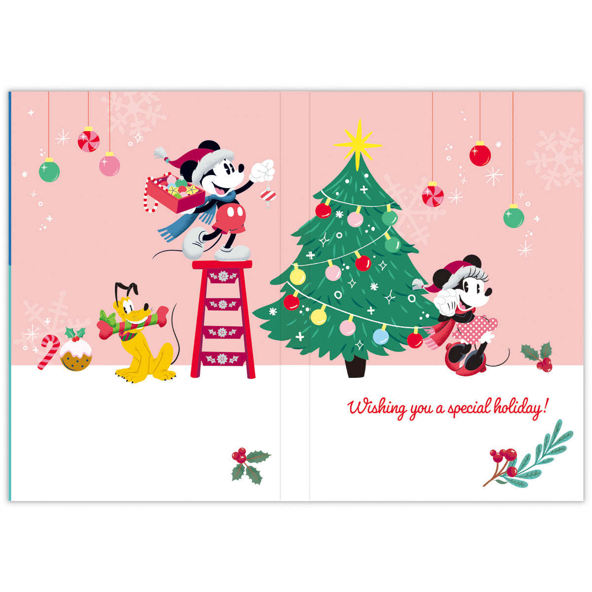 ディズニー ミッキー＆フレンズ パーティー【二つ折りクリスマス