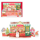 立てて飾れる クリスマススイーツショップ【立体クリスマスカード】