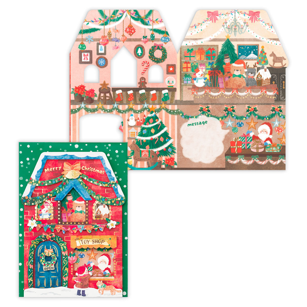ダイカット クリスマスショップアタッチメント【クリスマスカード】