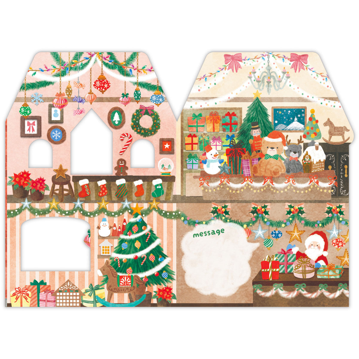ダイカット クリスマスショップアタッチメント【クリスマスカード