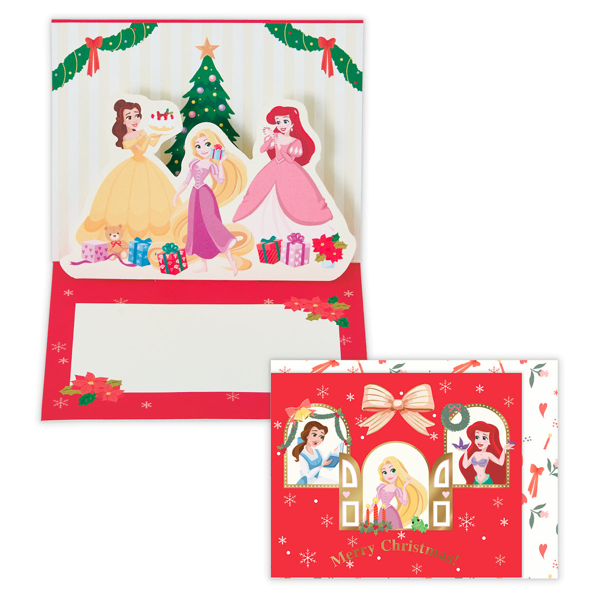 ミニ ディズニープリンセス みんなでクリスマス【クリスマスミニカード】