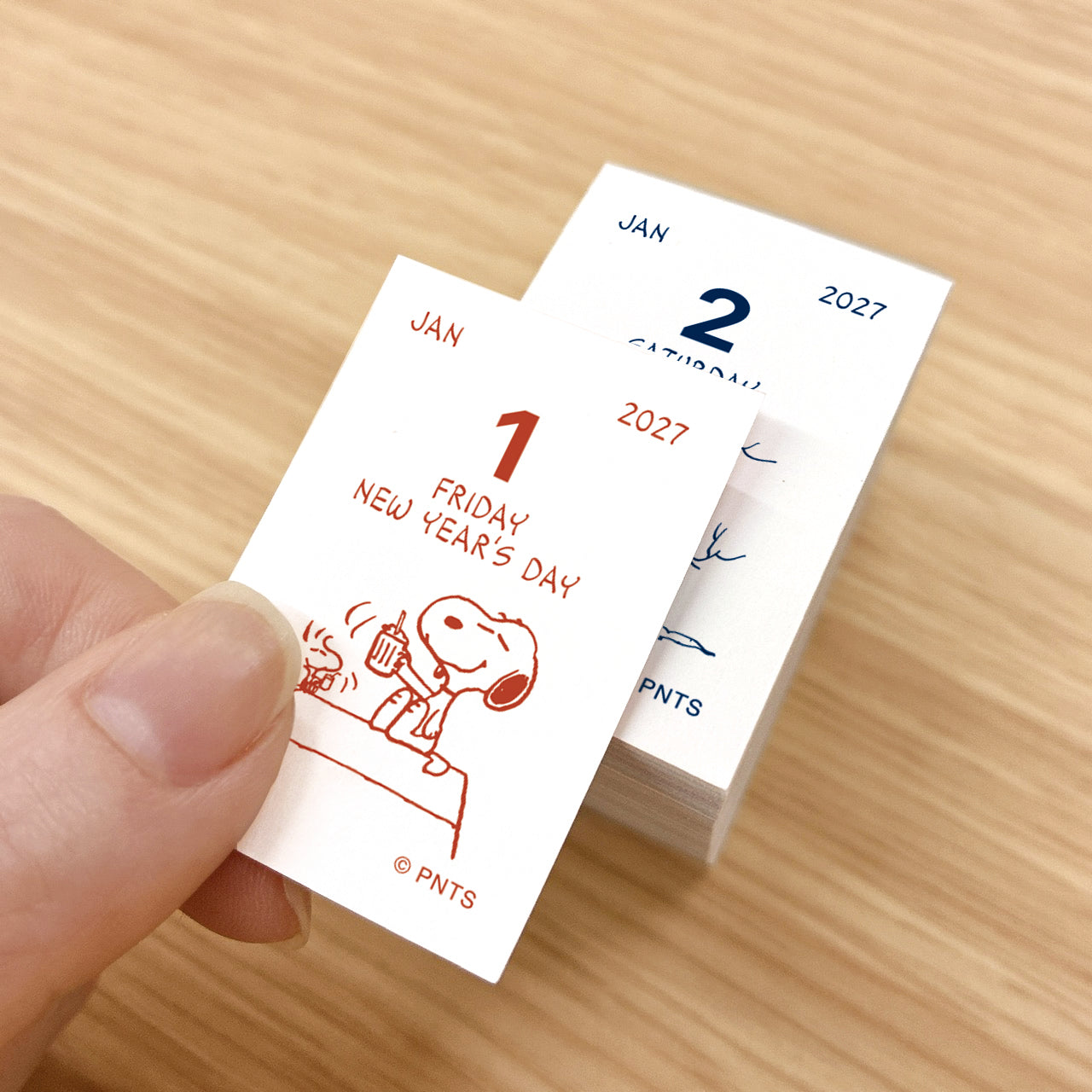 スヌーピー ミニミニ日めくりカレンダー2027｜日本ホールマークの2027