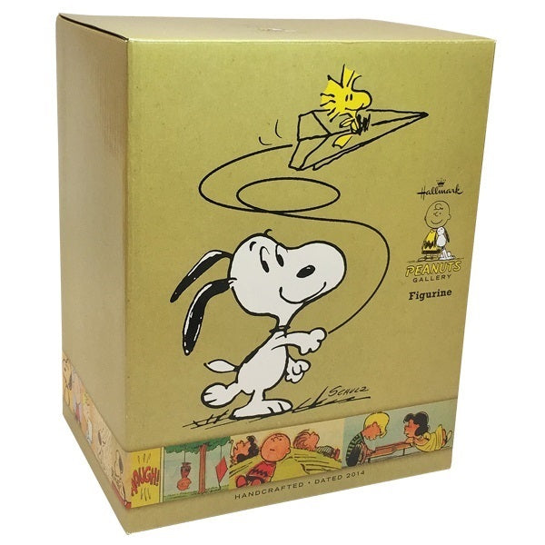 Peanuts(R) Snoopy Woodstock on Paper Airplane Figurine – 日本