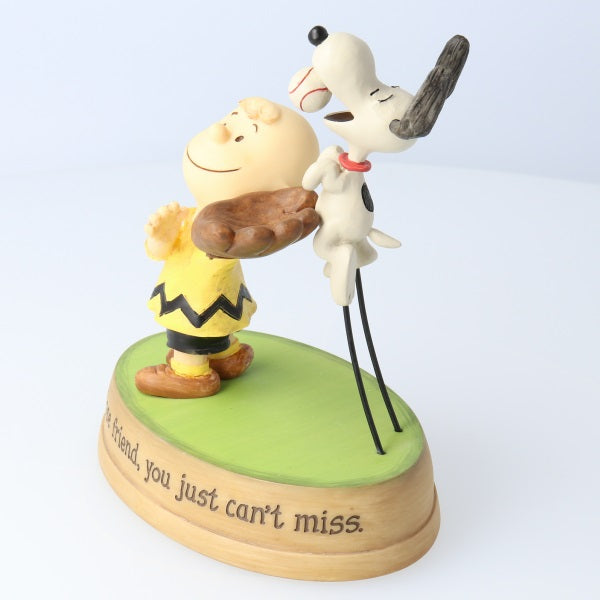 Peanuts(R) Snoopy Charlie Brown and Snoopy Playing Catch Figurine 