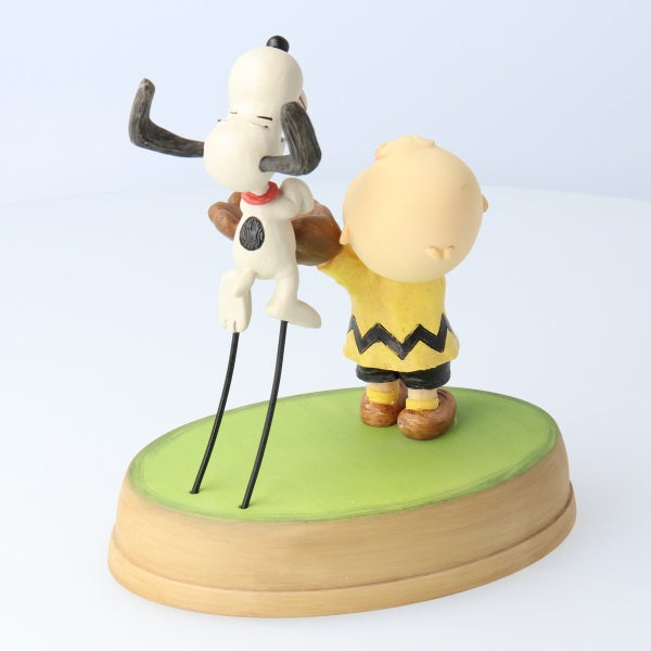 Peanuts(R) Snoopy Charlie Brown and Snoopy Playing Catch Figurine
