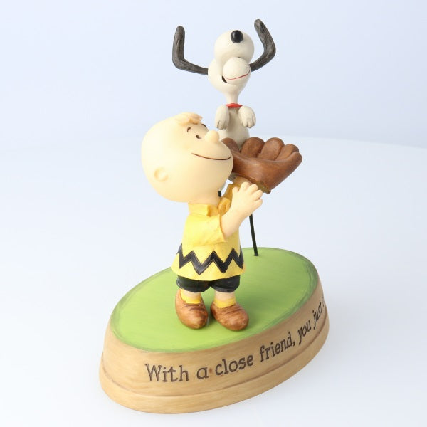 Peanuts(R) Snoopy Charlie Brown and Snoopy Playing Catch Figurine 