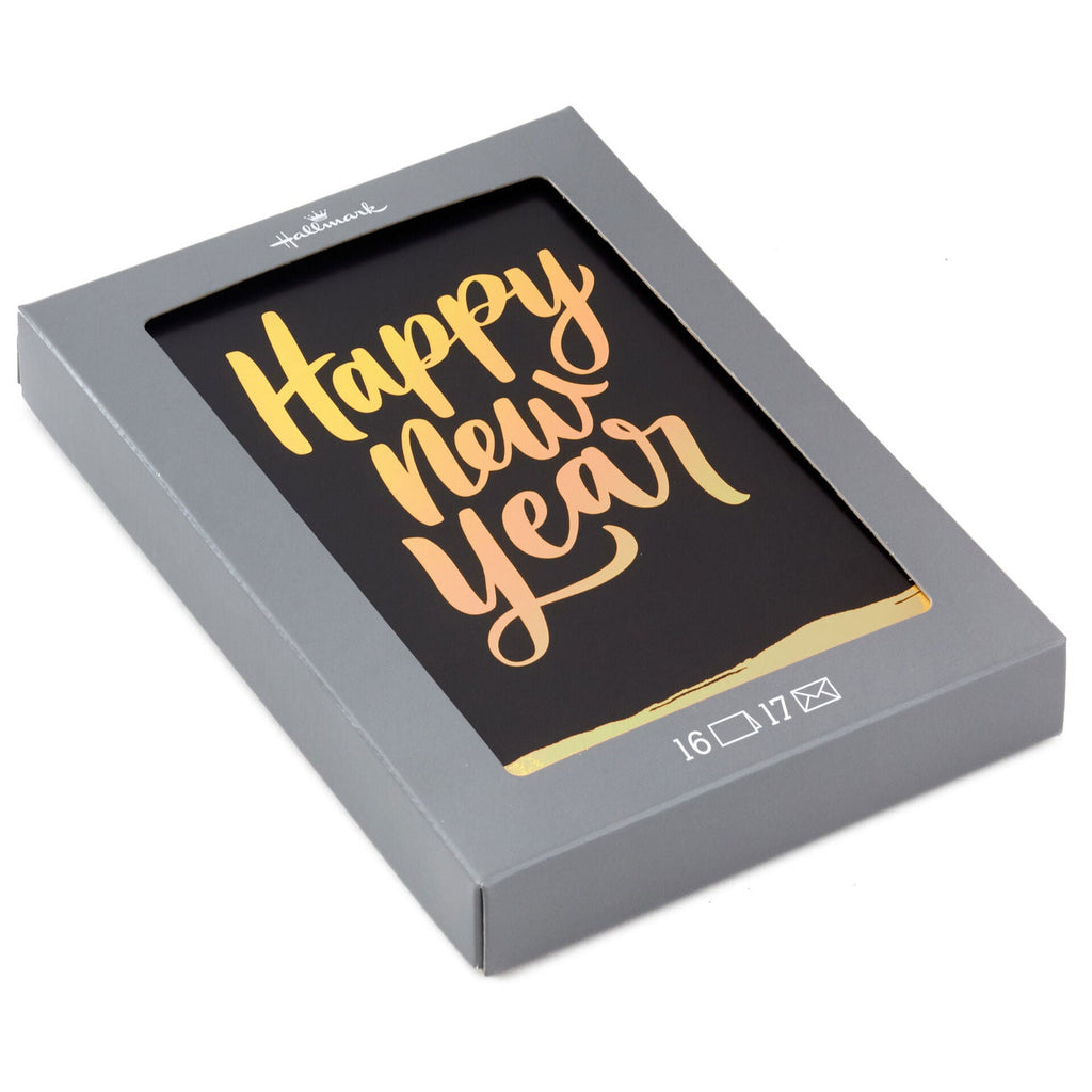 Happy New Year Boxed Holiday Cards, Pack of 16【輸入クリスマスカードセット】