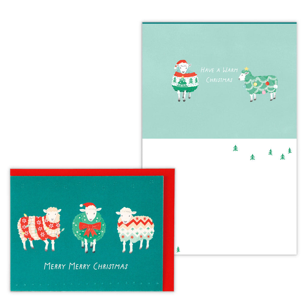 メリークリスマス【二つ折りクリスマスカード／USA Design】