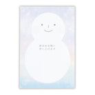 スマイル雪だるまⅡ【寒中見舞いはがき】